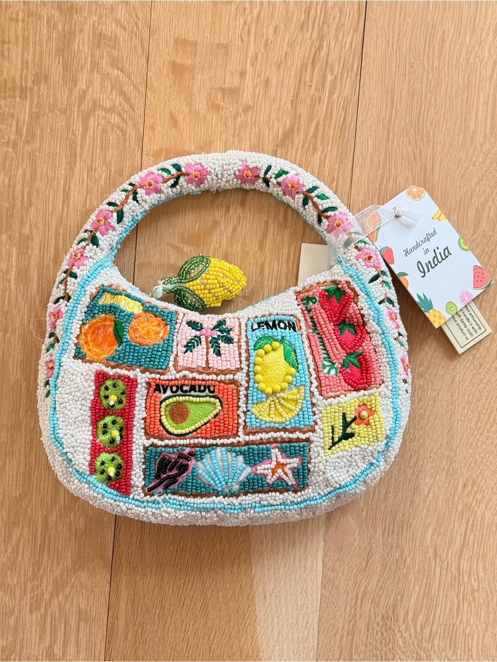 🍓NWT TikTok Viral Beaded Bag Summer Fruits | Made In India